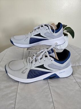 Reebok Advanced Teainer Grey Vector Blue Men's Athletic Sneakers Size 8.5